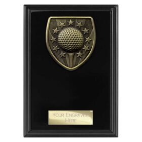 Cobra Plaque Golf Award Epic Black 150mm