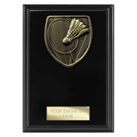 Cobra Plaque Badminton Award Epic Black 150mm
