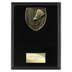Cobra Plaque Badminton Award Epic Black 175mm