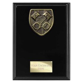 Cobra Plaque Motorsport Piston Award Epic Black 175mm