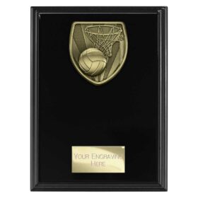 Cobra Plaque Netball Award Epic Black 175mm