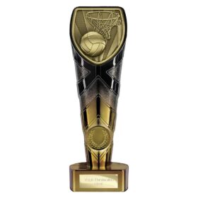Fusion Cobra Netball Award Black & Gold 200mm