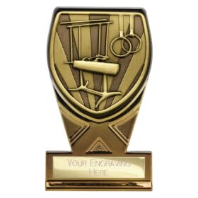 Fusion Cobra Gymnastics Plaque Award Black & Gold 110mm