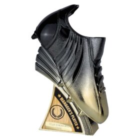 Power Boot Heavyweight Managers Player Carbon Black to Gold 230mm