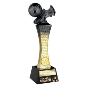 Raider Football Top Goal Scorer Award Carbon Black & Gold 260mm