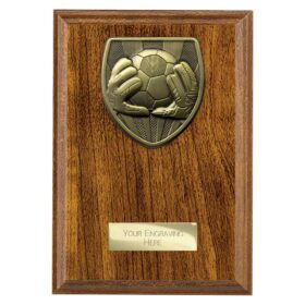 Cobra Plaque Football Goal Keeper Award Walnut 175mm