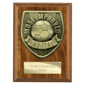 Cobra Plaque Most Improved Player Award Walnut 125mm