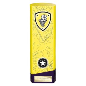 Prime Heavyweight Netball Yellow & Purple 220mm