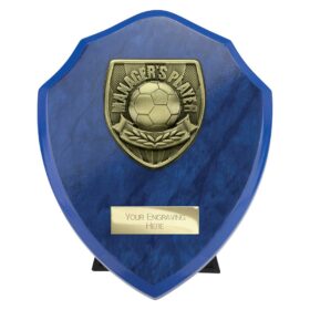 Cobra Shield Managers Player Award Azure Blue 150mm