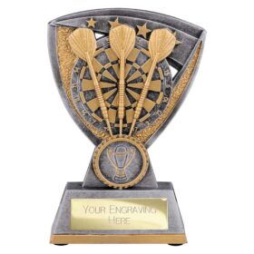 Optimum Darts Resin Award Antique Silver & Gold 140mm