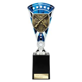 Cobra Star Cup Clay Pigeon Shooting Silver & Blue 255mm