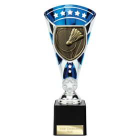 Cobra Star Cup Badminton Silver & Blue 230mm