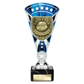 Cobra Star Cup Thank you Coach Silver & Blue 210mm