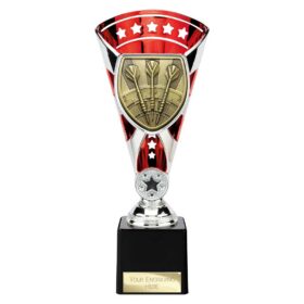 Cobra Star Cup Darts Silver & Red 230mm