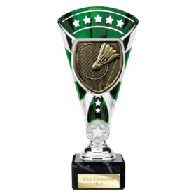 Cobra Star Cup Badminton Silver & Green 210mm