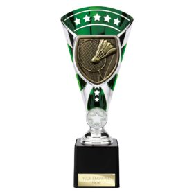 Cobra Star Cup Badminton Silver & Green 230mm