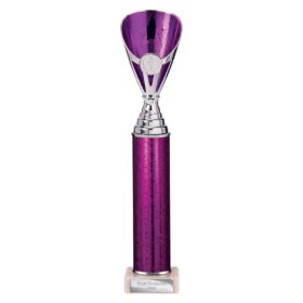 Rising Stars Plastic Trophy Purple 355mm