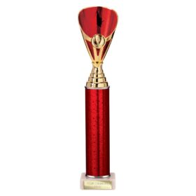 Rising Stars Plastic Trophy Red 355mm