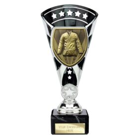 Cobra Star Cup Martial Arts Gee Silver & Black 210mm