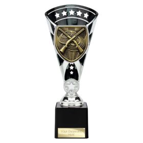 Cobra Star Cup Clay Pigeon Shooting Silver & Black 230mm