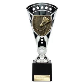 Cobra Star Cup Badminton Silver & Black 230mm