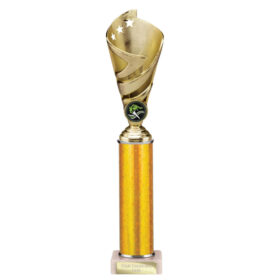 Hurricane Multisport Plastic Tube Cup Gold 200mm