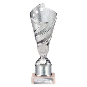 Hurricane Multisport Plastic Tube Cup Silver 200mm