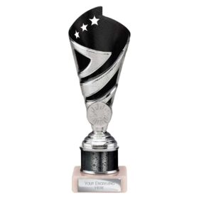 Hurricane Multisport Plastic Tube Cup Silver & Black 200mm