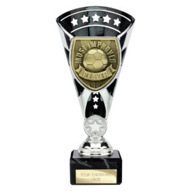 Cobra Star Cup Most Improved Player Silver & Black 210mm