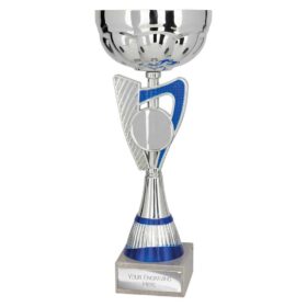 Mystify Cup Silver & Blue 240mm