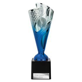 Rodeo Trophy Silver & Blue 215mm