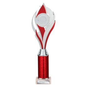 Volcano Multisport Tube Trophy Silver & Red 335mm