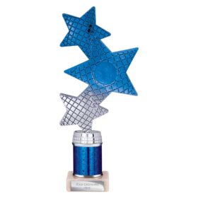 Trinity Star Multisport Tube Trophy Blue & Silver 240mm