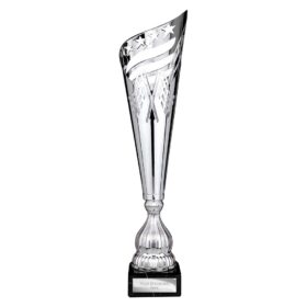 Monza Lazer Cut Metal Cup Silver 465mm