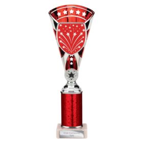 Cobra Star Multisport Tube Trophy Silver & Red 280mm