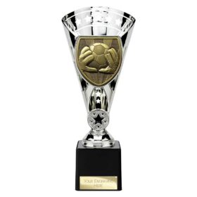 Cobra Star Cup Football Goal Keeper Silver 230mm