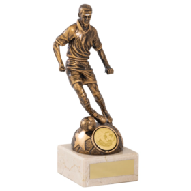 Male Football Figurine- Antique Bronze/Gold-180mm