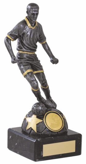 Male Football Figurine- Black/Gold-200mm