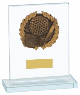 Golf Glass Trophy -140mm