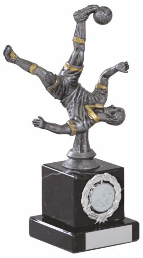 Male Football Figurine- Silver - 215mm