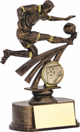 Male Football Figurine- Antique Bronze/Gold-150mm