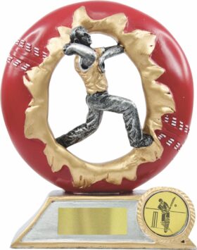 Male Cricket Figurine- Bowler -Silver-150mm