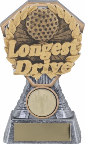 Golf  Trophy -Longest Drive- 130mm