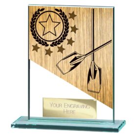 Mustang Rowing Jade Glass Award 110mm