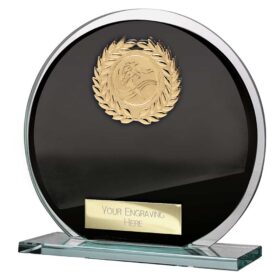 Seismic Multisport Circle Plaque Black & Silver 125mm