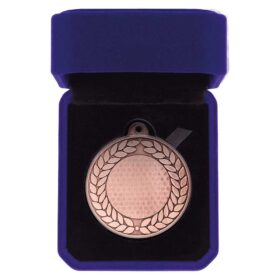 Aviator Golf Medal & Box Bronze 50mm