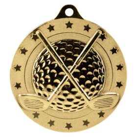 Cascade Stars Golf Medal Gold 50mm