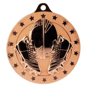 Cascade Stars Rugby Medal Bronze 50mm