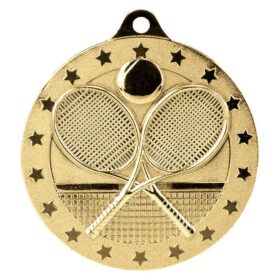 Cascade Stars Tennis Medal Gold 50mm
