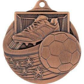 Power Strike Football Medal Antique Bronze 70mm